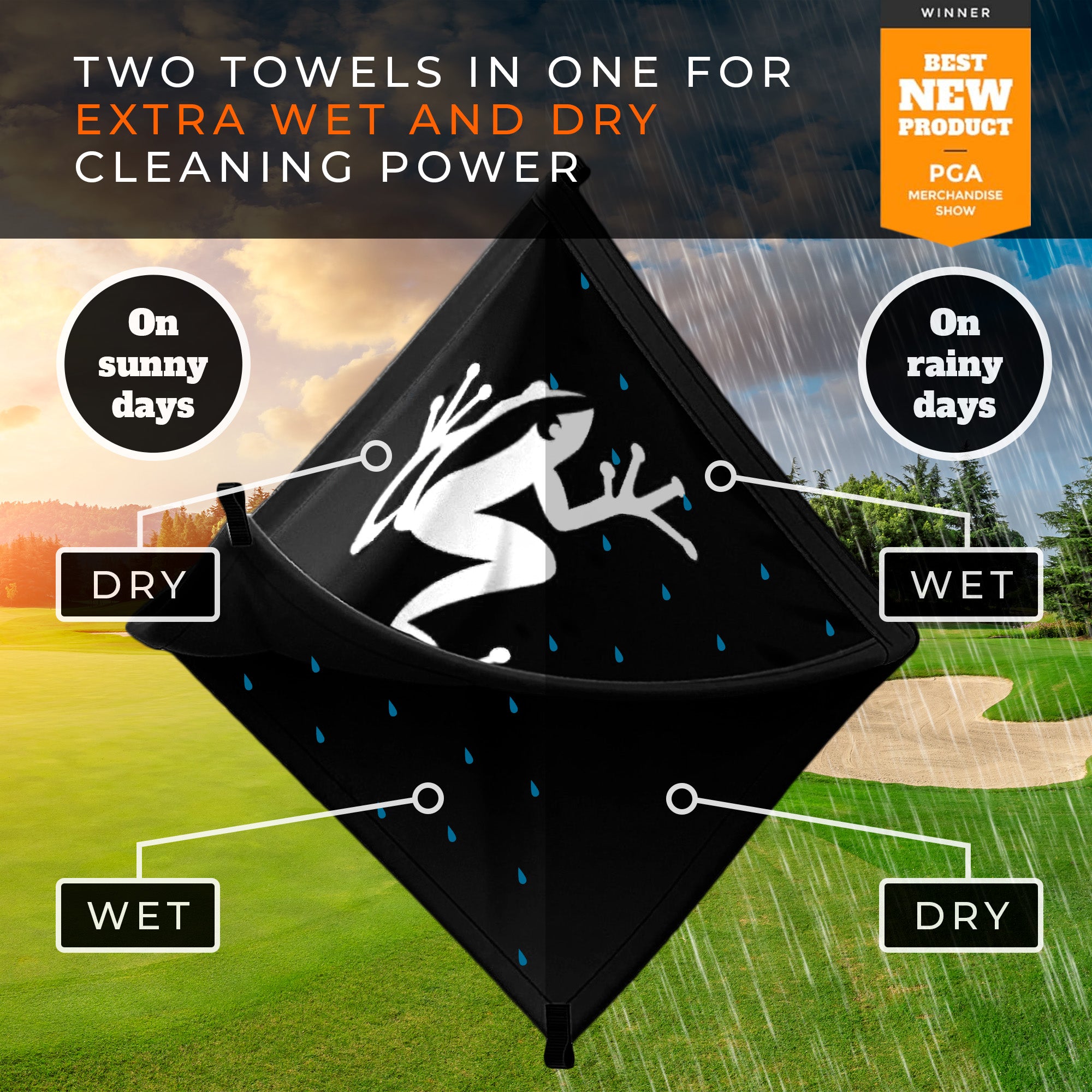 Amphibian Rain Hood Towel – Froggergolf