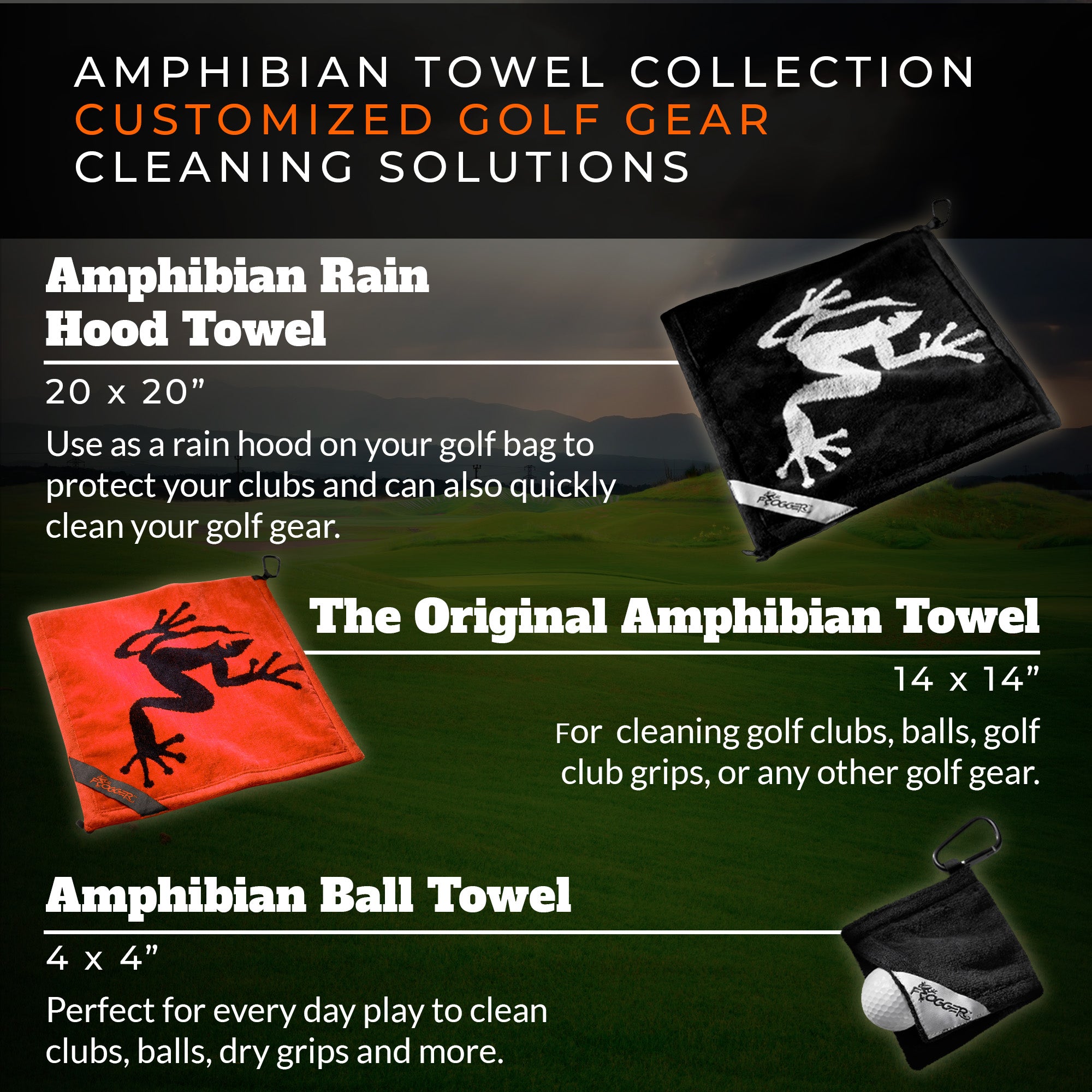 Amphibian Rain Hood Towel – Froggergolf