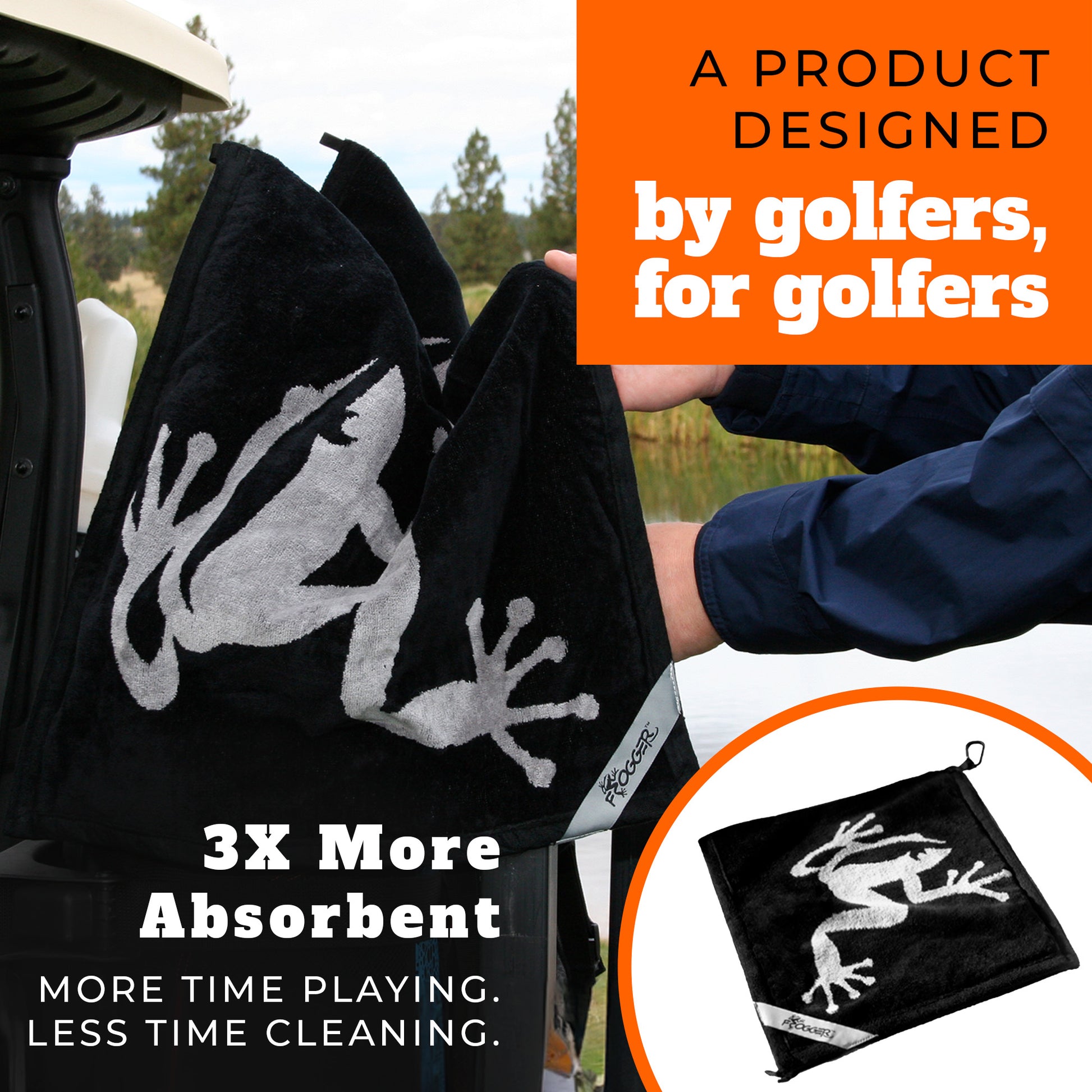 golf bag rain hood with towel Amphibian Rain Hood Towel