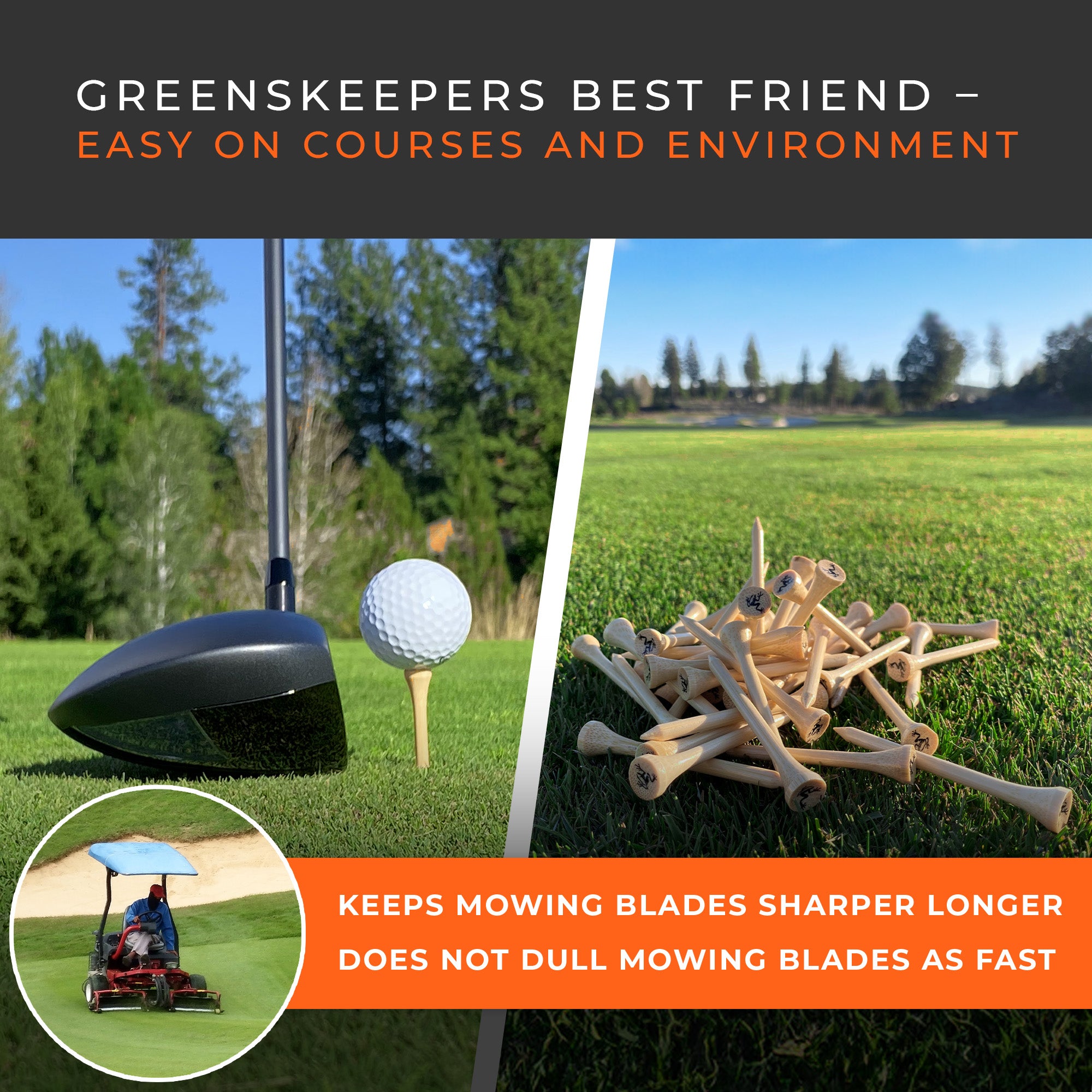 Green Monsters™ 3 ¼” Bamboo Golf Tees – Froggergolf