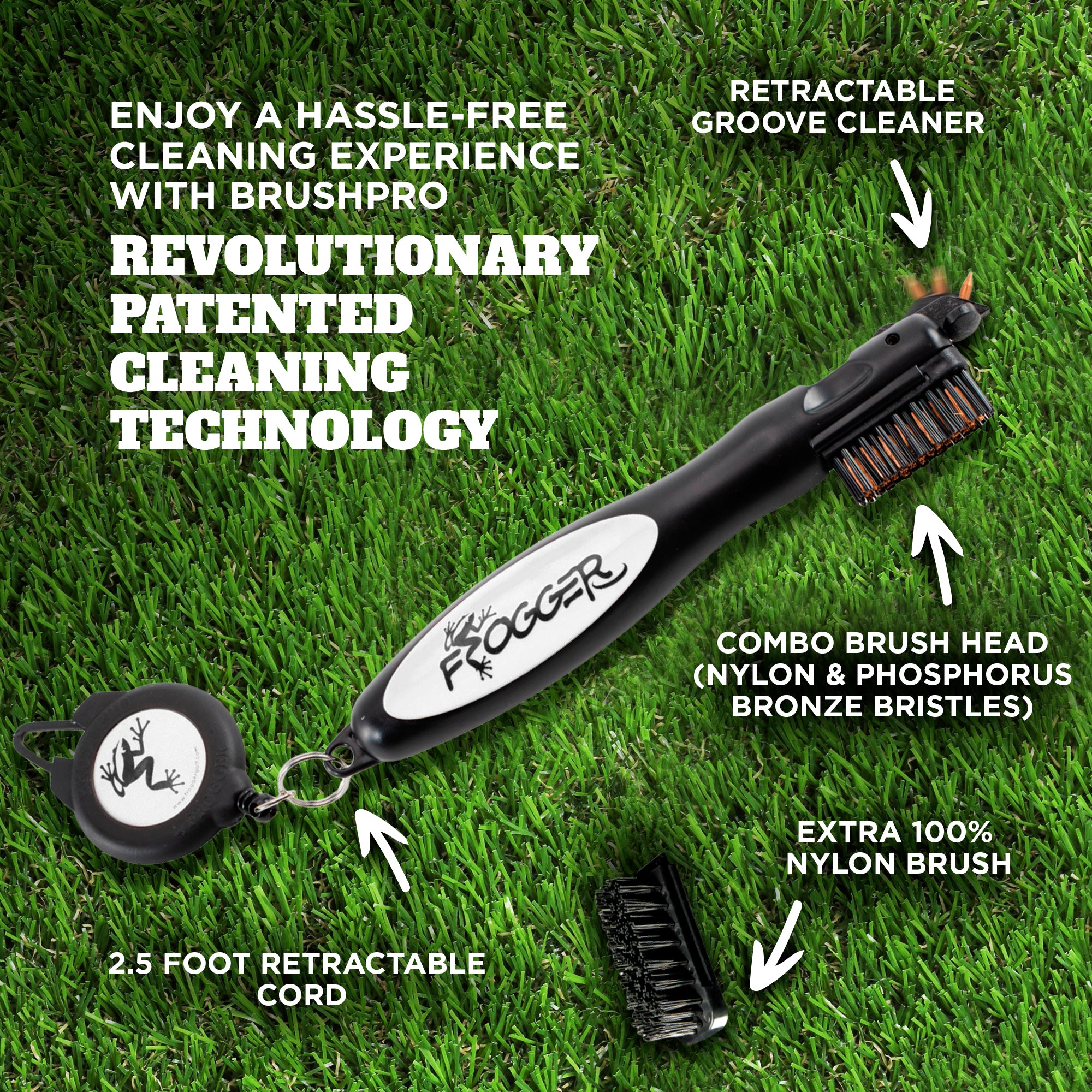 Frogger BrushPro Golf Brush - Thumbnail 2